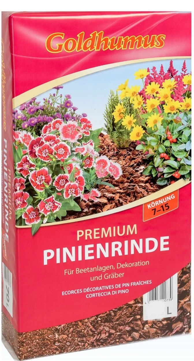 Pinienrinde vers. Körnungen 60 Liter